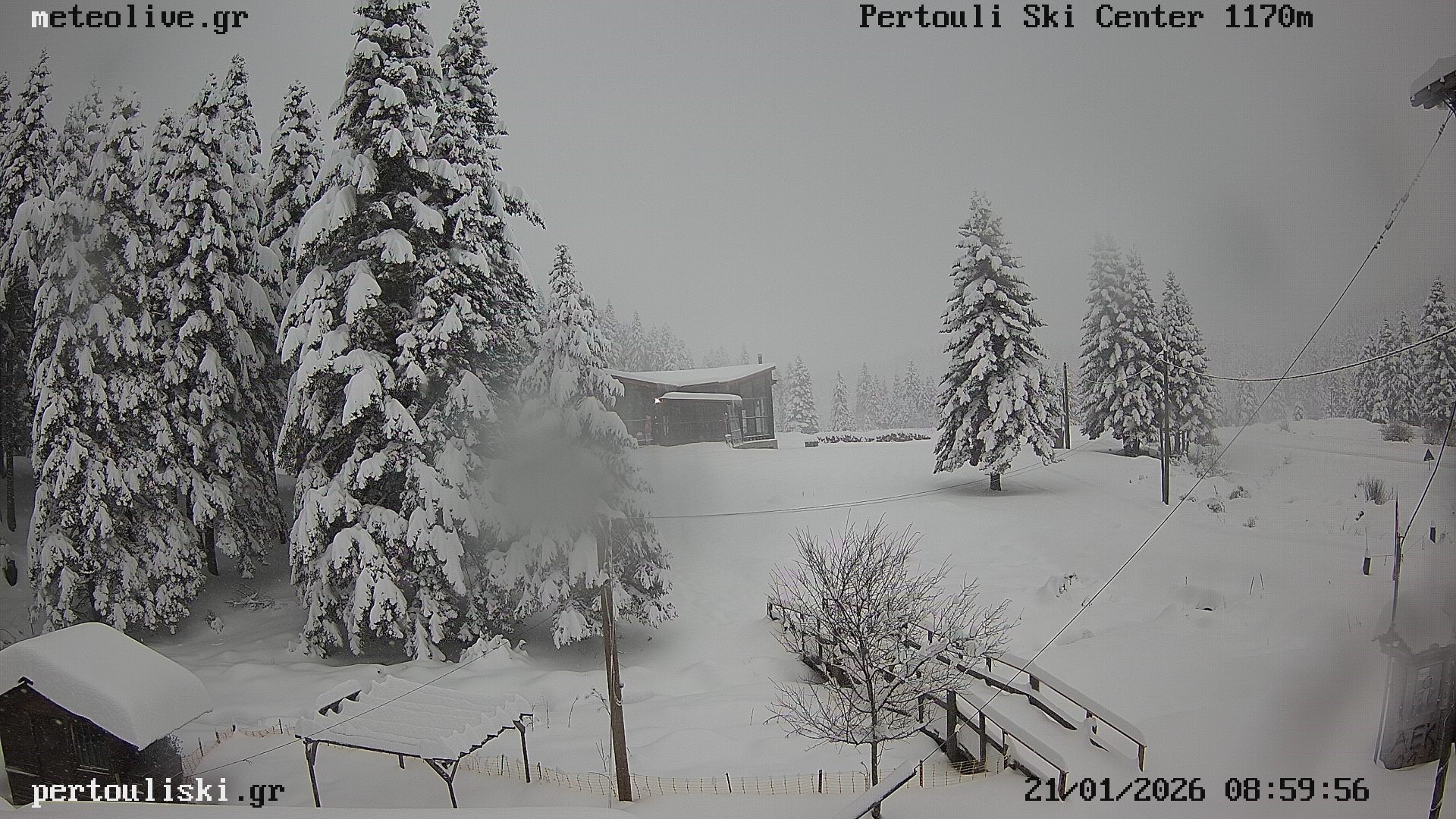 Σφοδρή χιονόπτωση στα ορεινά